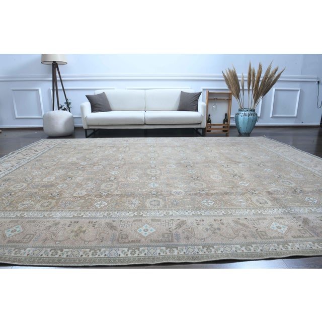 Vintage Persian Hand-Knotted area rug is a semi-antique vintage area rug. The '70s Eastern region of Anatolian's unique...