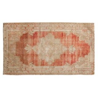 Vintage Distressed Oushak Rug - 2'7" X 4'5" For Sale