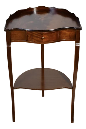 1940s English Style Mahogany Side Table / End Table Accent Table