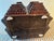 Brown Early 20th Century Rectangular Tramp Art Hinged Lidded Wood Box For Sale - Image 8 of 8