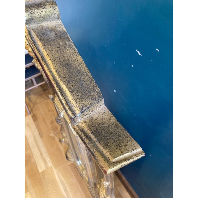 Vintage Gold Framed Ornate Hallway Mirror by Entree Mirror For Sale - Image 10 of 12