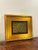 1960s Mid-Century Modern Signed Ceramic Relief Wall Art, Gold Leaf Frame For Sale - Image 4 of 5