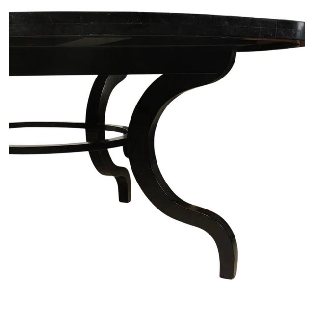 Modern Dessin Fournir Ebony Dining Table For Sale - Image 3 of 5