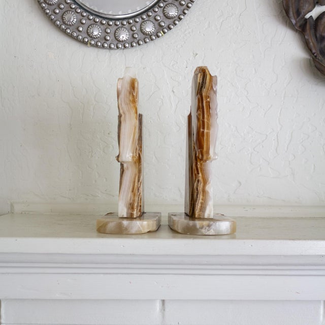 Set of Art Deco Style Trojan Horse Onyx Bookends For Sale - Image 9 of 15