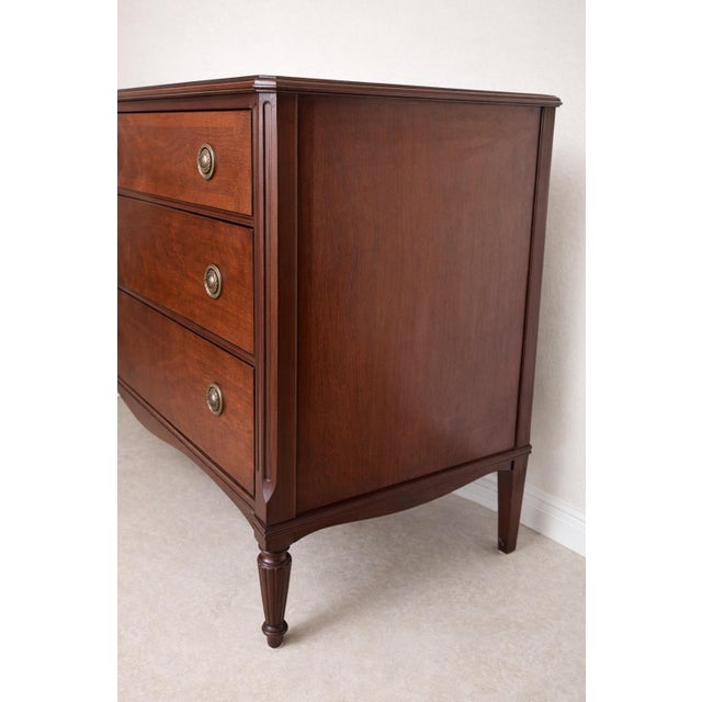 Antique Inlaid Mahogany Three-Drawer Dresser With Original Patina For Sale - Image 9 of 9