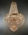 Art Deco Montgolfiè Style Crystal Empire Sac a Pearl Chandelier For Sale - Image 3 of 11
