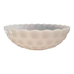 Vintage White Hobnail Bowl