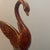 Orange Vintage Mid-Century Hollywood Regency Ceramic Swan Figurine - Brown & Orange Drip Glaze For Sale - Image 8 of 11