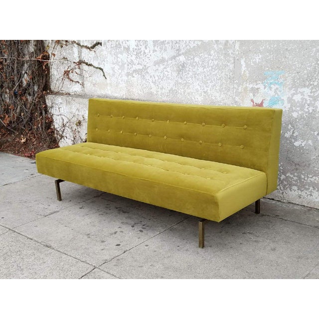 1960s Vintage Upholstered Green Sofa Chairish