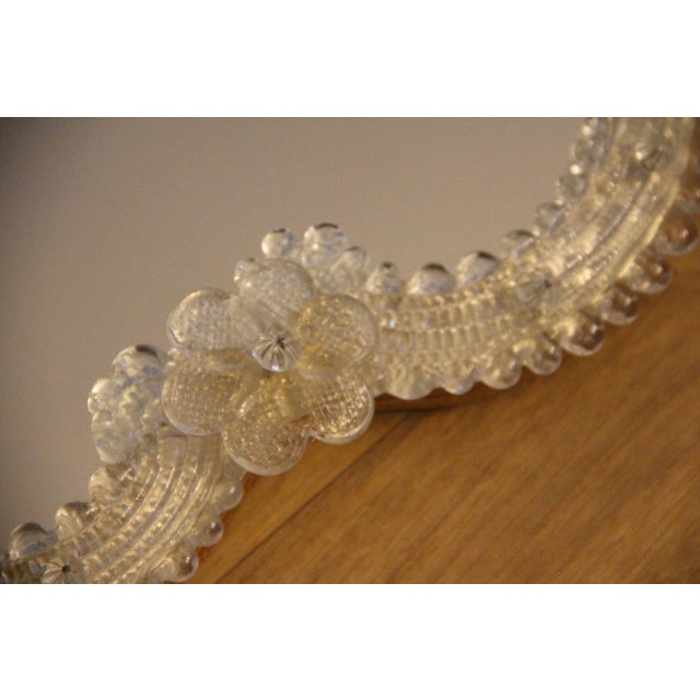 Vintage Venetian Mirror with Small Flowers, 1950 For Sale - Image 12 of 18