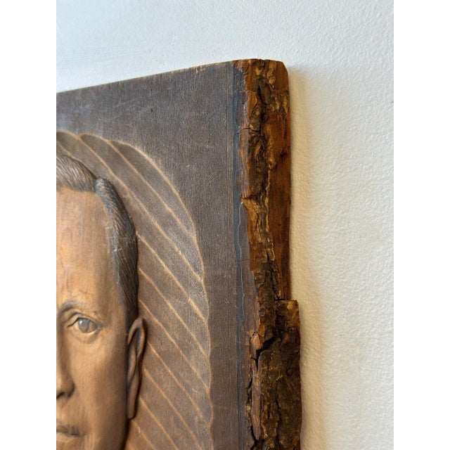 Vintage Finnish Carved Bas-Relief Portrait, Circa 1930s-40s For Sale - Image 12 of 12