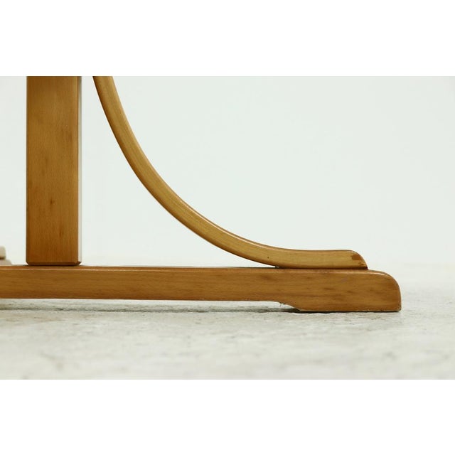 Architectural Round Bentwood Dining Table, 1980s For Sale - Image 8 of 10