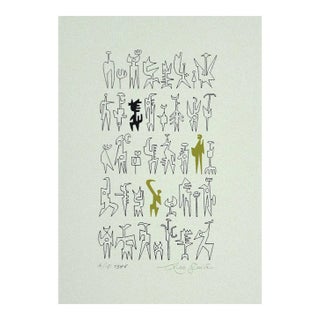 Leo Guida, Idols, Print on Cardboard, 1986 For Sale