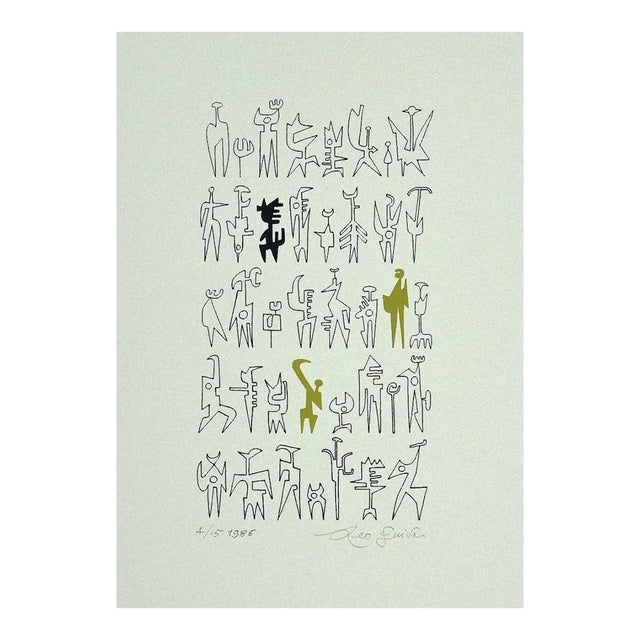 Leo Guida, Idols, Print on Cardboard, 1986 For Sale