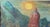Mid-Century Modern Mid Century European Painting - Sun Over a City For Sale - Image 3 of 9