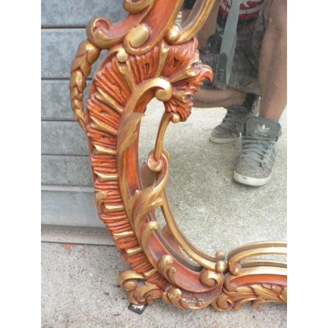 Mid-Century Rococo Mirror, 1950s For Sale - Image 12 of 14