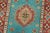 Textile Kazak Runner 2’7” X 9’6” Blue Wool Tribal Hand-Knotted Oriental Rug For Sale - Image 7 of 12
