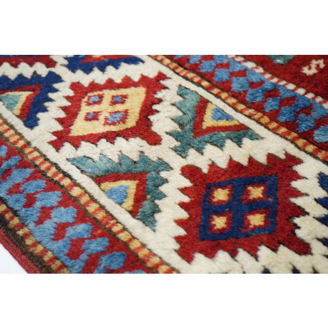Antique Caucasian Kazak Rug 5’3” X 8’0" For Sale - Image 4 of 10