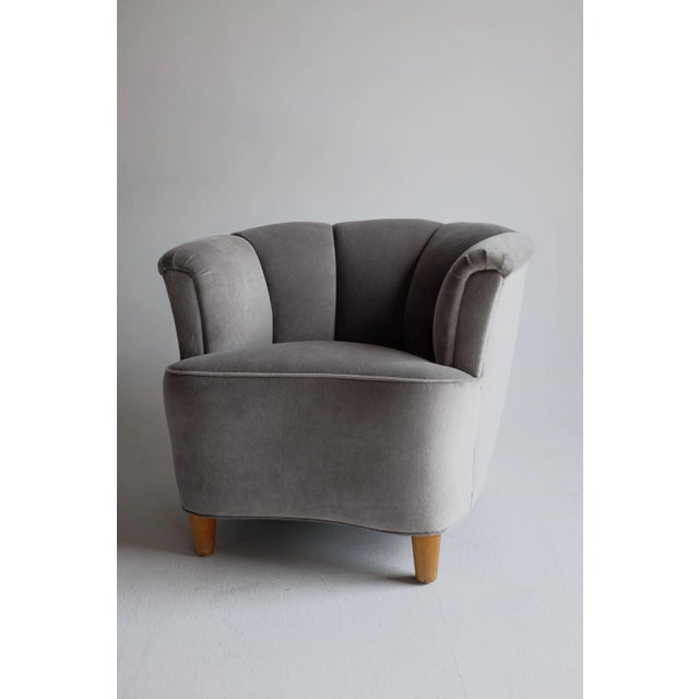 Mid-Century Modern Vintage Swedish Modern Lounge Chairs in the Style of Otto Schulz - a Pair For Sale - Image 3 of 9