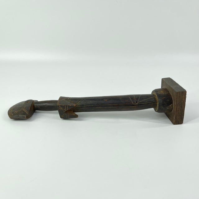African Early 20th Century Mossi Biiga Doll on Custom Base Burkina Faso For Sale - Image 3 of 8