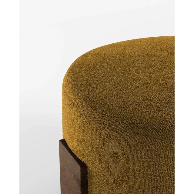 Contemporary Cassete Pouf in Mustard by Alter Ego for Collector For Sale - Image 3 of 5
