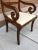Traditional Midcentury Scrolled Arm Klismos Style Chair by Clawson’s Antique Reproductions For Sale - Image 3 of 13