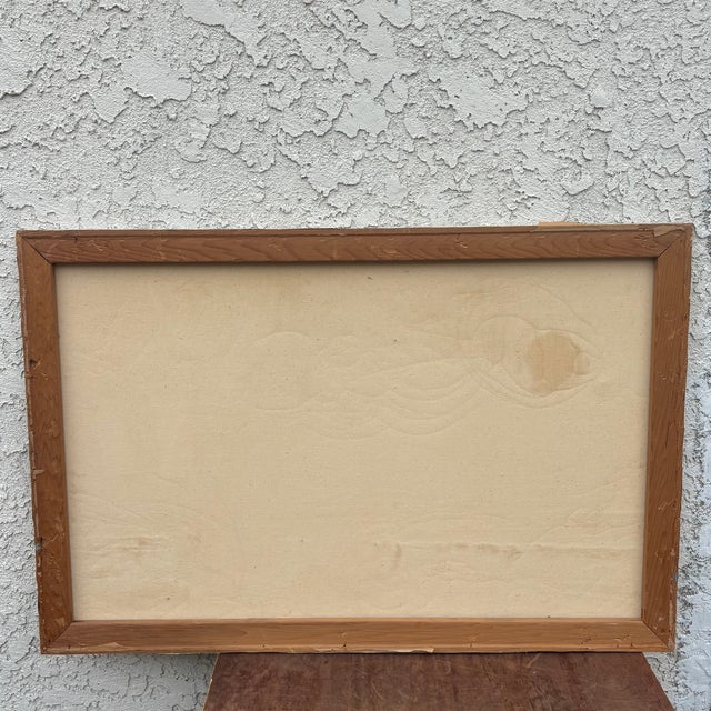 Original 1961 Oil Painting by Paul Blaine Henrie Coastal Sunset Seascape For Sale - Image 17 of 18