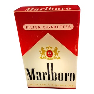 Marlboro Cigarette Advertising Lamp For Sale
