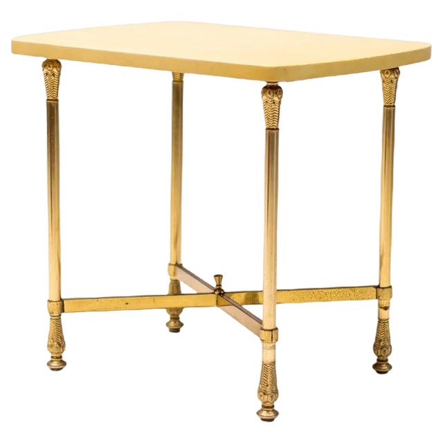 Parchment Side Table attributed to Aldo Tura, 1960s For Sale