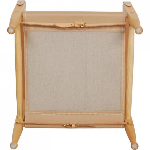 Safari Chair in Leather by Kaare Klint For Sale - Image 9 of 10