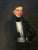 Wood Vintage Framed Classical Gentleman Portrait For Sale - Image 7 of 12