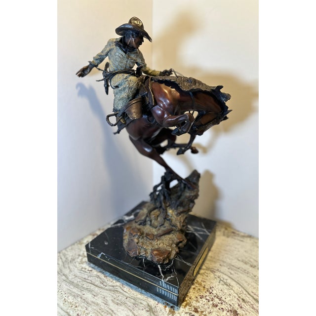 Austin Barton “Attitude Adjustment” Signed Limited Edition Bronze Sculpture | 1995 For Sale - Image 4 of 18