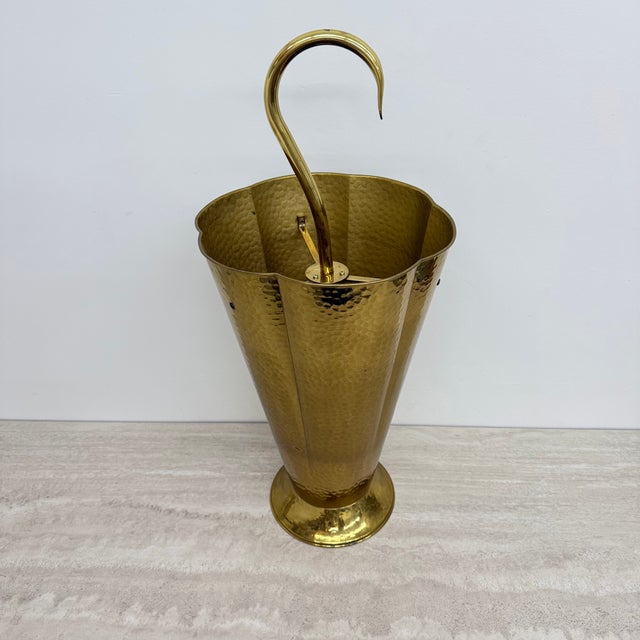 Mid-Century Brass Umbrella Stand, 1970s For Sale - Image 10 of 18