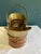 Traditional Mid 20th Century Vintage Brass & Copper Basket With Handle For Sale - Image 3 of 8