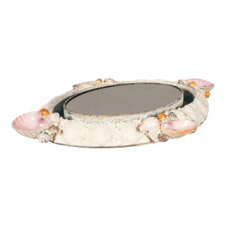 Unusual Porcelain Plateau With Sea Shell Decoration - a Pair For Sale