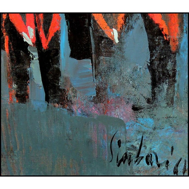 Impressionist Mid 20th Century Gendarmerie in Piazza, Nicola Simbari For Sale - Image 3 of 4