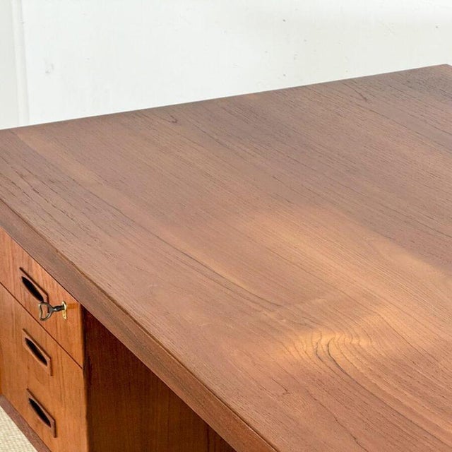 Mid-Century Danish Teak Writing Desk, 1960 For Sale - Image 11 of 14