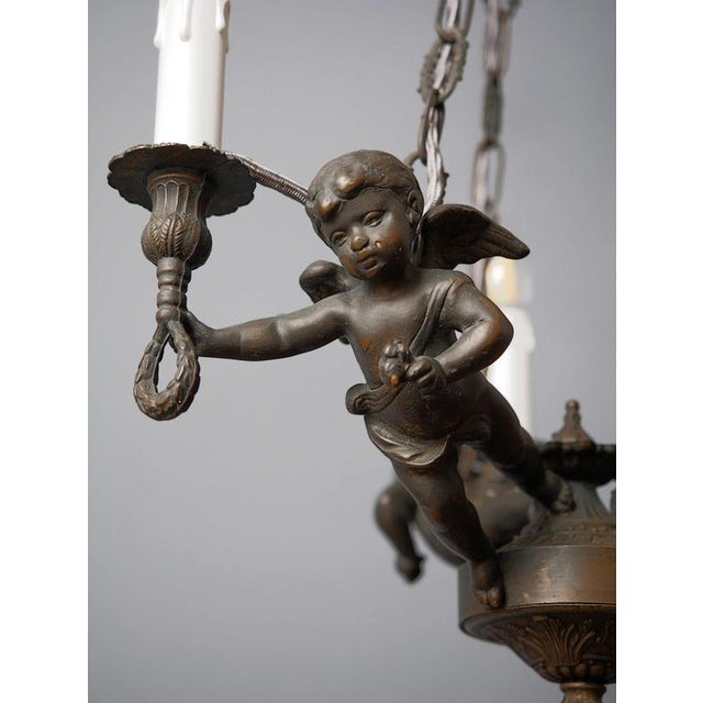 Baroque Chandelier with Putia For Sale - Image 3 of 10