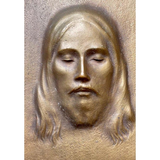 Bronze Plaque Representing Christ by Louis Sosson For Sale - Image 4 of 4
