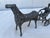1960s Mid-Century Bronze of a Horse With Sulky For Sale - Image 5 of 5