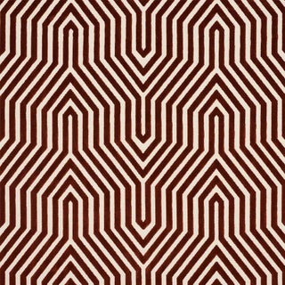 Schumacher X Mary Mcdonald Vanderbilt Velvet Fabric in Russet For Sale