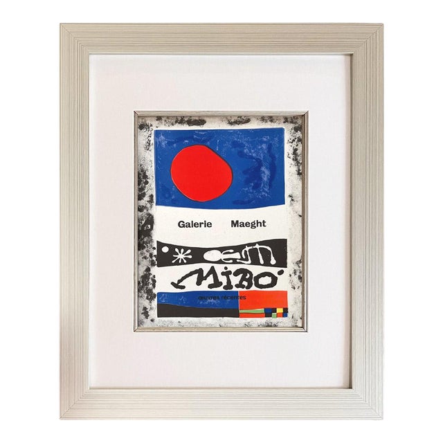 Joan Miro Lithograph 51 Oeuvres Recentes Art in Posters 1959 Framed For Sale