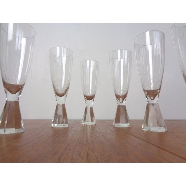 Glass Champagne Glasses from Friedrich Glas, Germany, 1960s, Set of 6 For Sale - Image 7 of 15