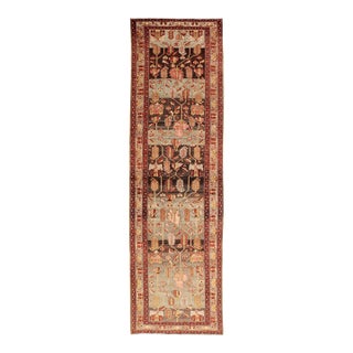 Antique Persian Malayer Runner With Tree Motif Design 3'8 X 13'1 For Sale