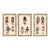 Atelier Aria Lumae Hopi Kachina Ritual Figures Companion Three Piece Gallery Board Set 18" X 27" For Sale