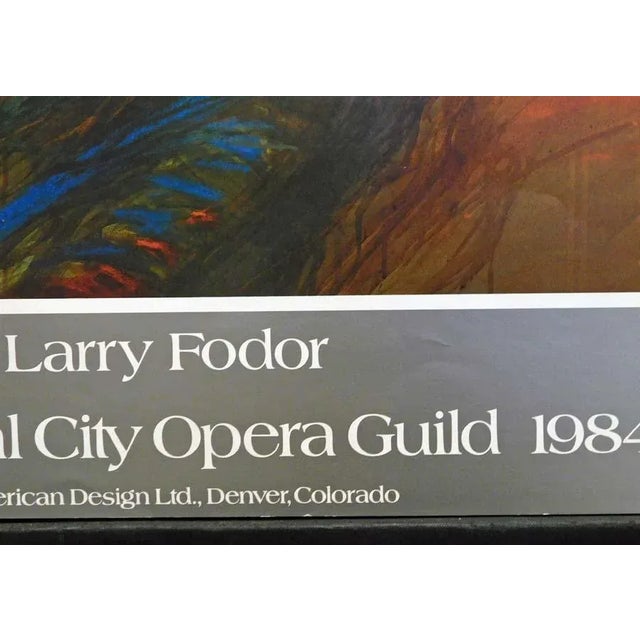 Impressionist Larry Fodor "Messenger #1" Poster 1984 For Sale - Image 3 of 5