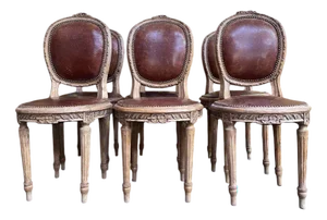 Louis XVI Chairs, Set of 6