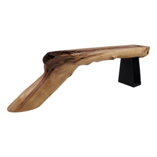 Wabi-Sabi Bench in Walnut by Logniture For Sale