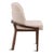 Mid-Century Modern Walnut Linen Ellery Dining Chair For Sale - Image 3 of 6