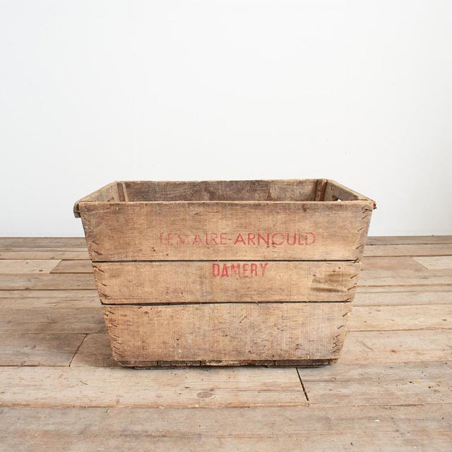 French Wooden Champagne Harvest Crate, 1950s For Sale - Image 3 of 7